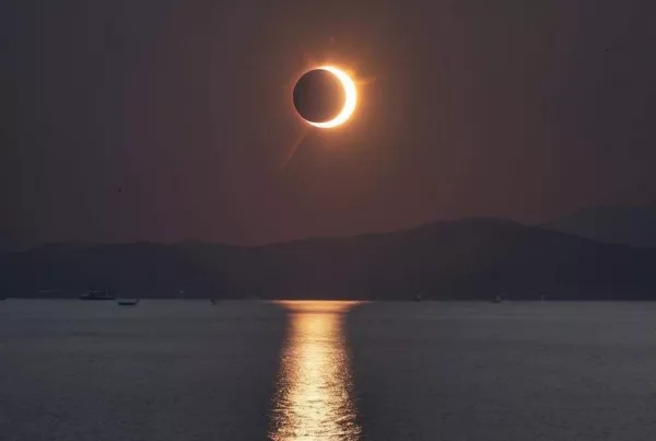 Solar Eclipse in Mallorca from the Sea